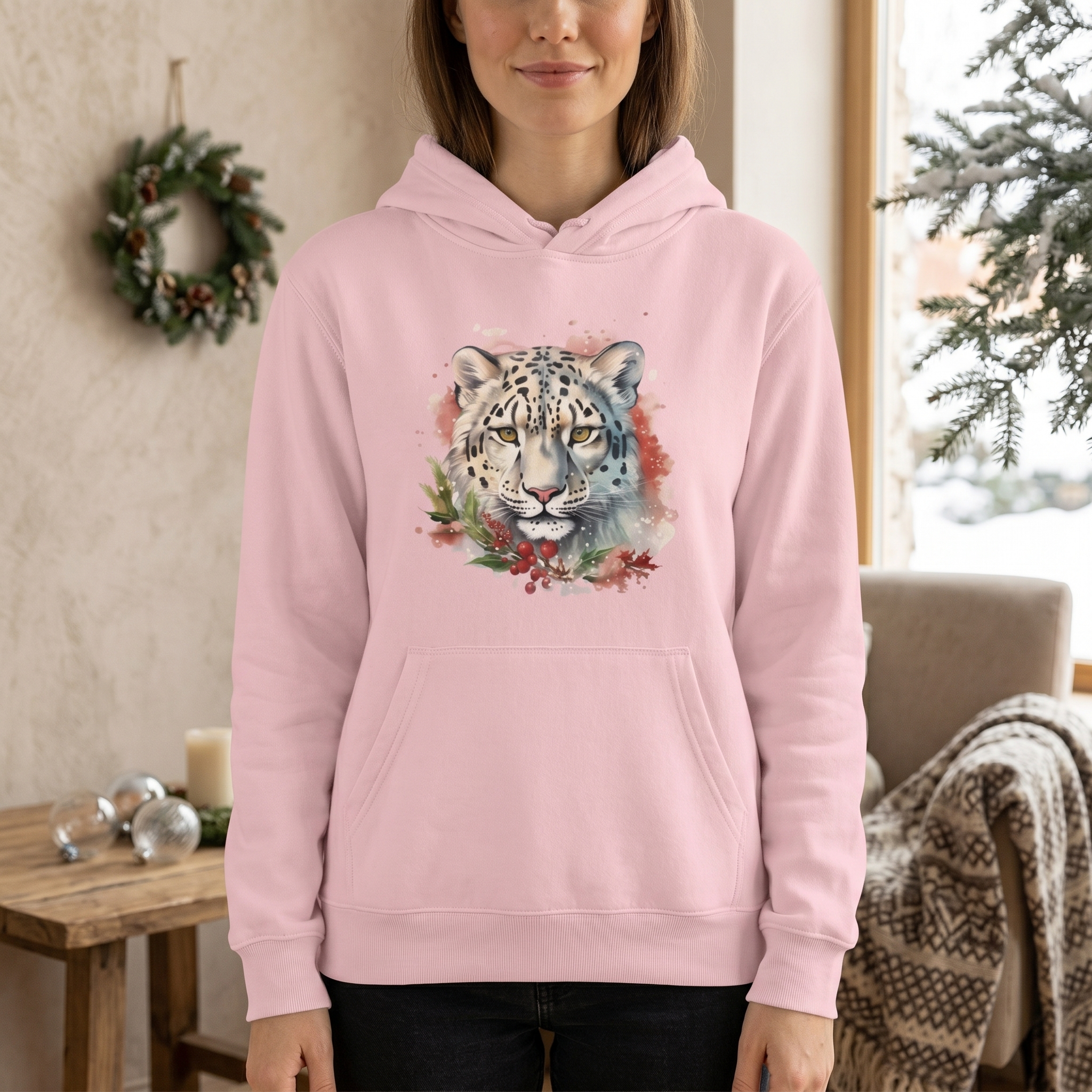 Snow leopard hoodie