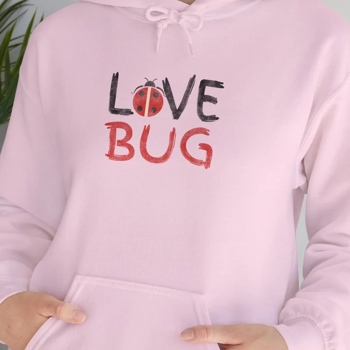 Love Bug Hoodie / Long Sleeved Hooded Sweatshirt / Valentines Day clothing / Gift for your Loved One